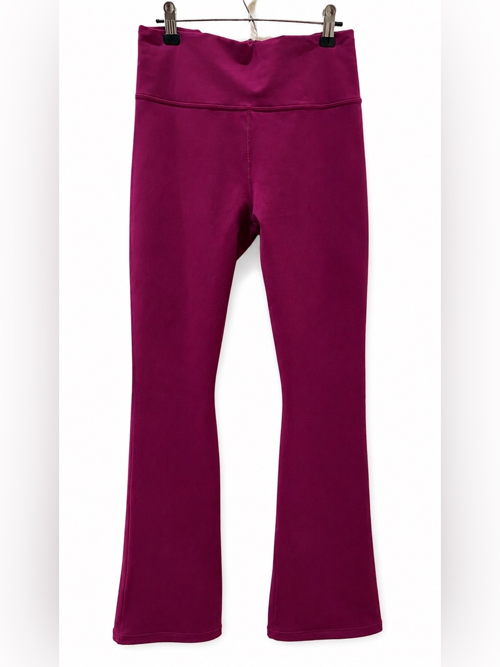 Fabletics PowerHold Inside Ankle Split Flare Leggings Berry